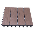 Co-Extrusion DIY Interlocking Flooring Tiles Outdoor Waterproof WPC Deck Tiles